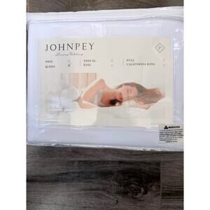 Johnpey queen size white bed sheets